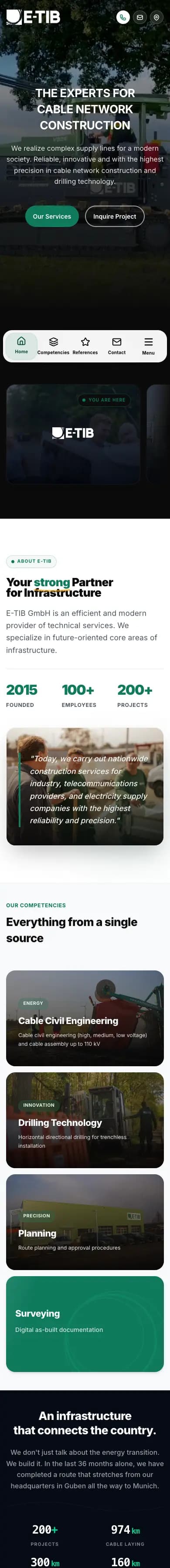 e-tib.com on a phone